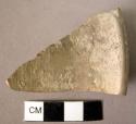 Rim potsherd - plain smooth gray ware