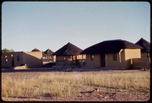 Houses by a road