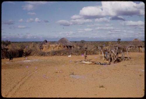 Village, seen in the distance