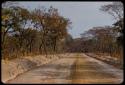 Road with barriers along the edges