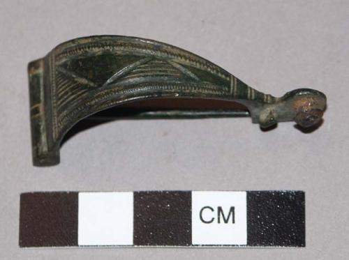 Fibula of bronze, bilateral Ru ooth hinge