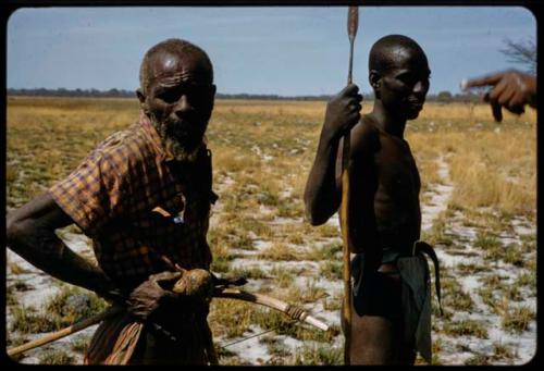 Two herdsmen of the Queen's cattle in the Oshimporo omuramba