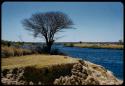 Okavango River, with Cuangar in the distance