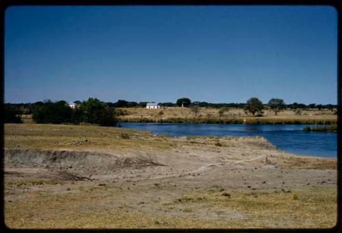 Okavango River, with Cuangar in the distance