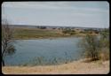 View of the Okavango River from a high bank