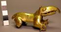 Gold plated copper zoomorphic figurine - pendant