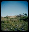 View of kraal along the Okavango River