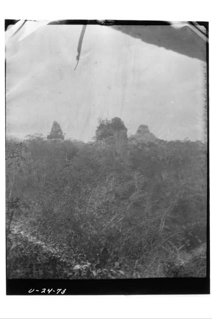 Great Temple showing above trees