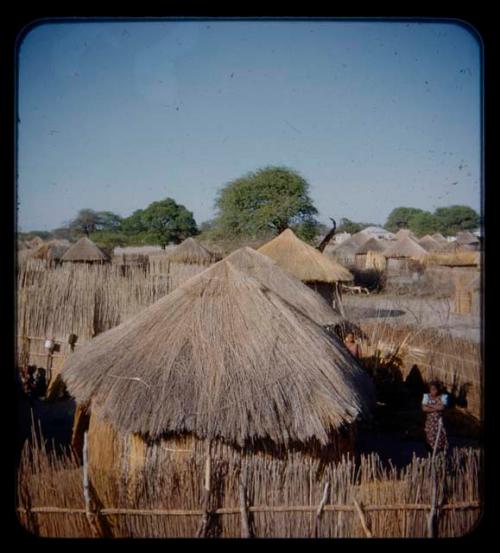 Huts in a village