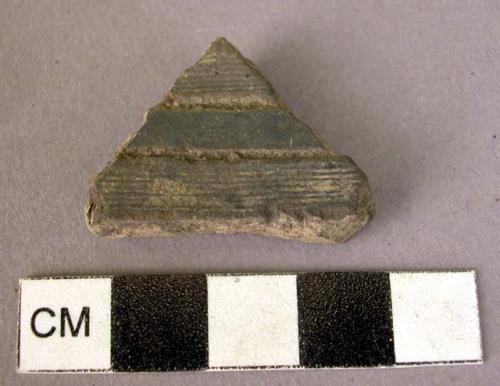 3 incised and graphite painted sherds