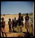 Group of women and children standing