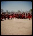 Nehemiah's wives and children standing in a line