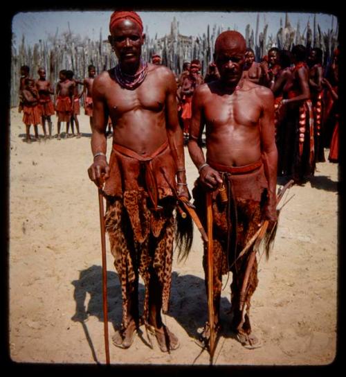 Two men standing, Nehemiah's "devil guards"