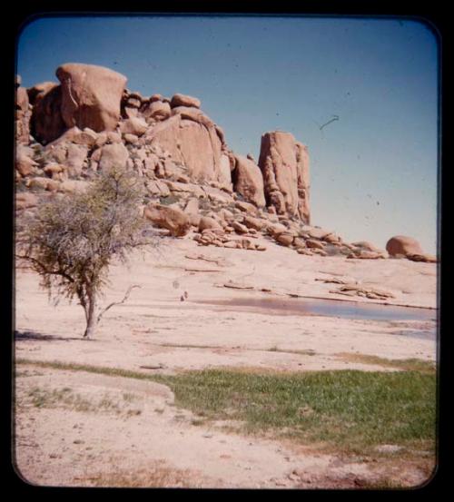 Rocky hill with boulders