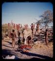 Men hanging biltong