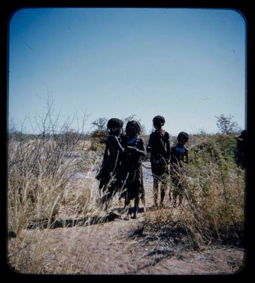 Groups, play: Four girls playing