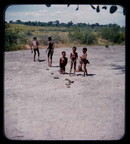 Toys: Group of boys playing with toy cars