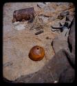 Possessions: Overhead view of a decorated calabash