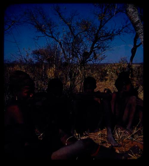 "Young Men": Group of young men sitting