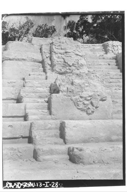 South balustrade from east. E-VII sub