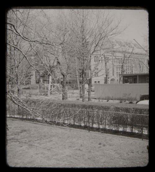 Harvard Divinity School, Swartz Hall, view from Marshall family house