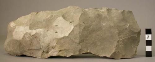 Limestone axe, chipped