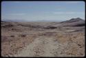 Landscape, showing truck tracks and escarpment