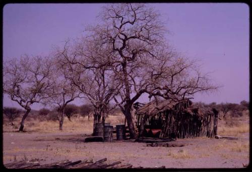 Shelter for petrol drums