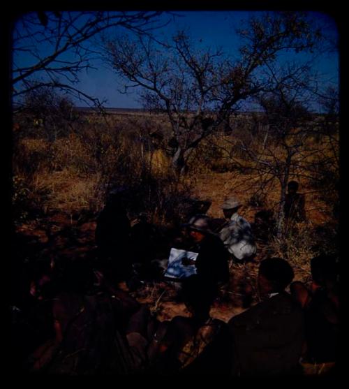 Expedition: Lorna Marshall interviewing a group of people