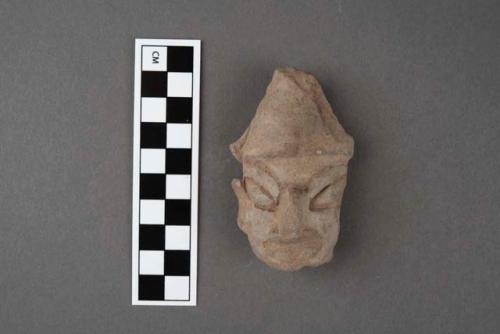 Pottery head, human