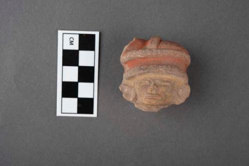 6 pottery figurine heads