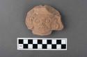 Pottery, human head, ear ornament