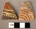 2 potsherds