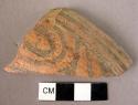 Rim sherd of dark on light painted ware