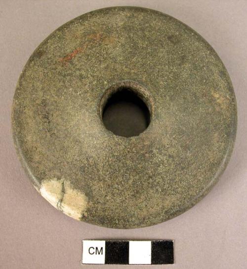 Stone disc-shaped mace head