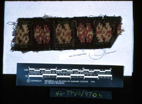 Band, weft-patterned