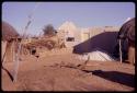 New house being constructed in the compound of Boy Moapane, brother of the Kgalagari chief