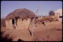 Old and new houses in the compound of Boy Moapane, brother of the Kgalagari chief