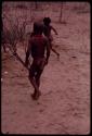 Children running, view from behind