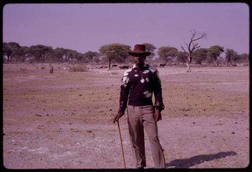 Man standing, a preacher