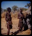 Maluku, medicine man of "Mungambi" tribe, visiting Tcheholola (on the left)