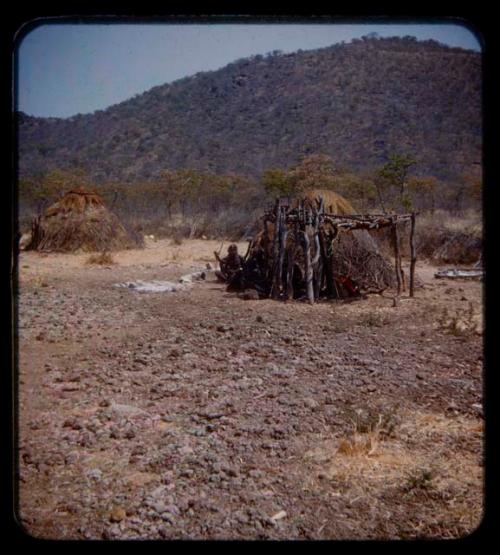 Two huts in Tcheholola's kraal