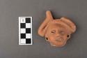 4 figurine heads, Aztec type A