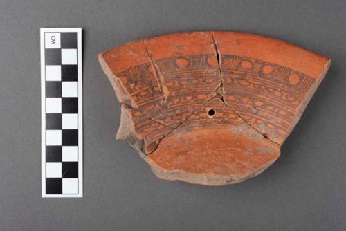 5 Aztec ware tripod dish rimsherds