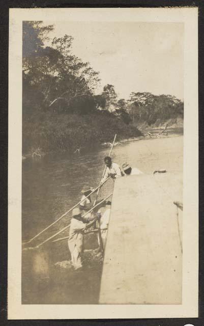 Belize River: Aground