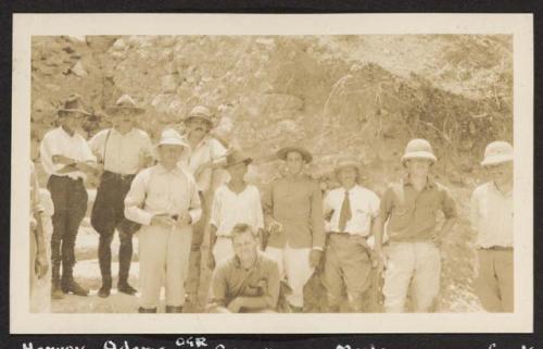 O.G. Ricketson with Harvey, Adams, Seguro, Loomis, Morley, Martin and Cook