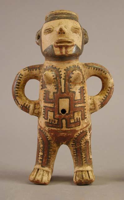 Nicoya Carillo polychrome female effigy