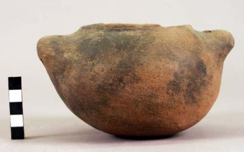 Earthen pot, handles