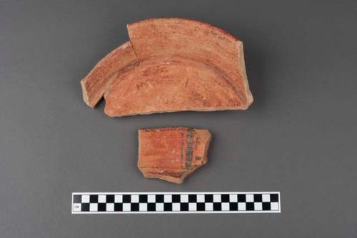 7 potsherds - Sapatan orange polychrome: Sapatan variety