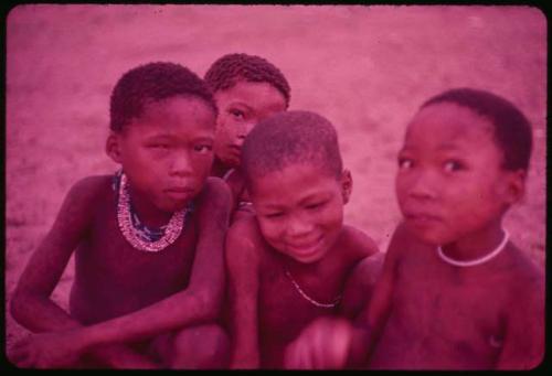 Four children sitting